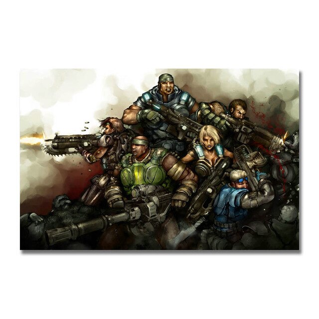 gears of war wall frame